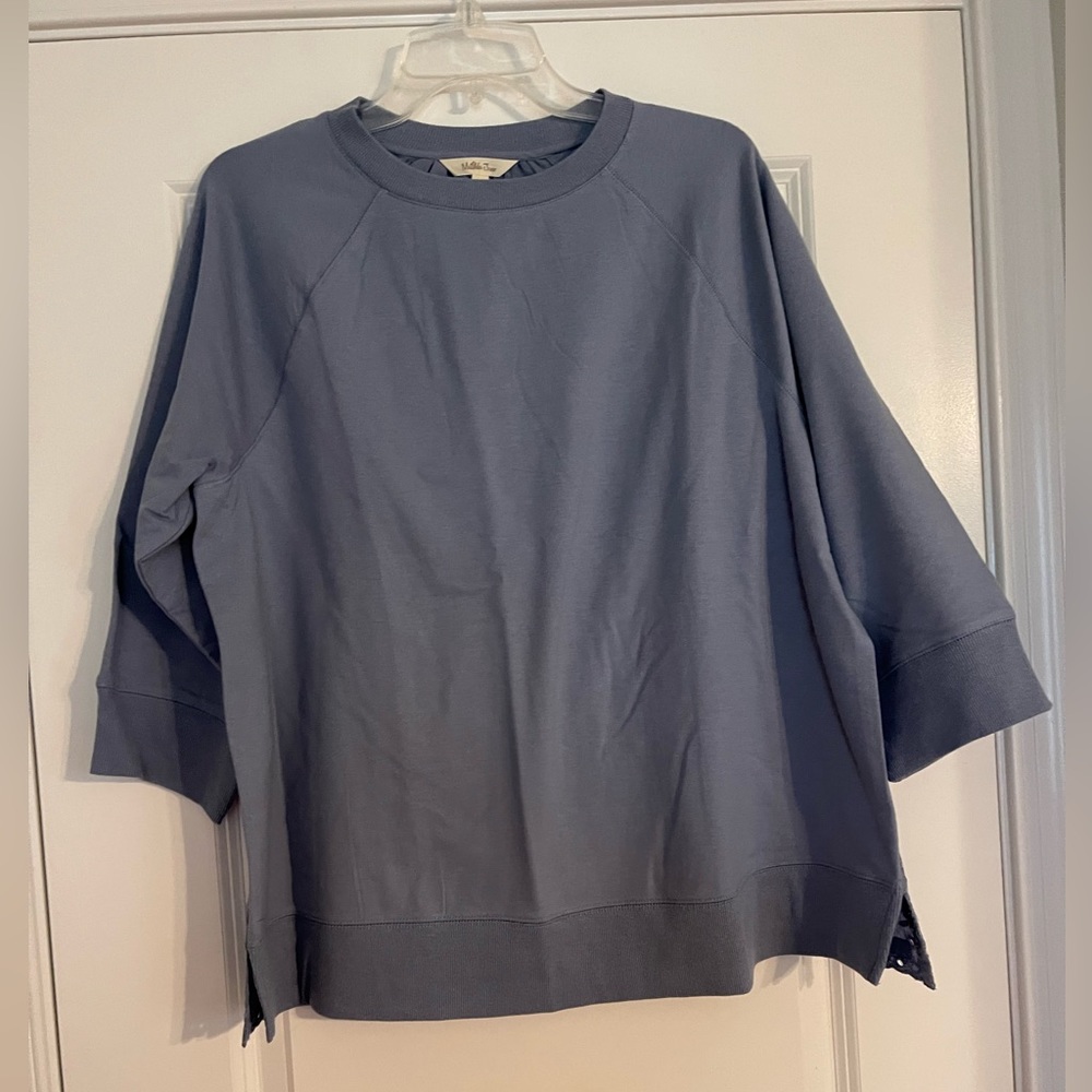 Matilda Jane cornflower blue top with eyelet back detail